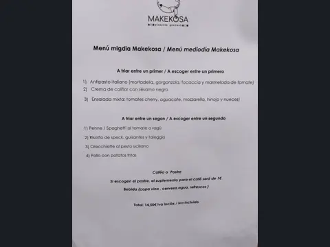 Makekosa - Pizzería Gourmet - Restaurante Italiano