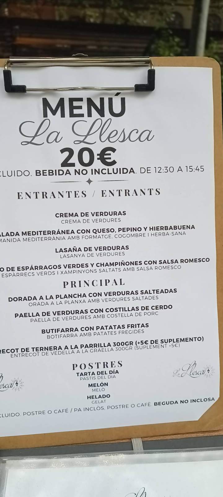 Restaurant la Llesca