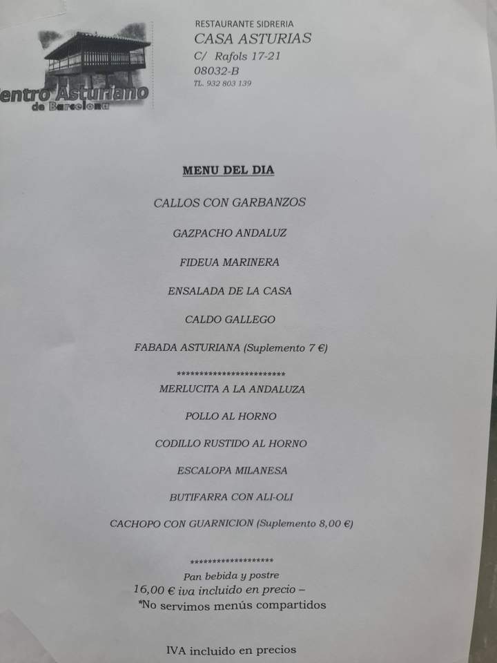 Resturante-Sidrería «Casa Asturias»