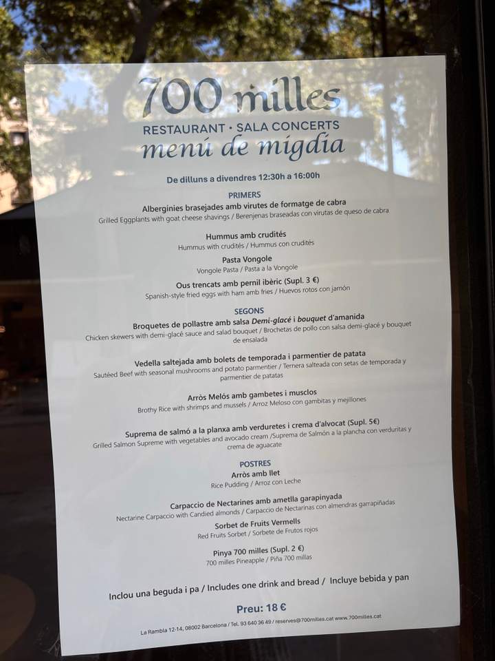 Restaurant 700 milles